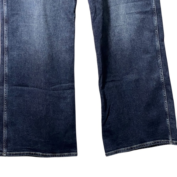 7 For All Mankind Luxe Vintage Lotta Cisco Wide Leg Jeans Dark Wash High Rise 30 - Picture 5 of 11